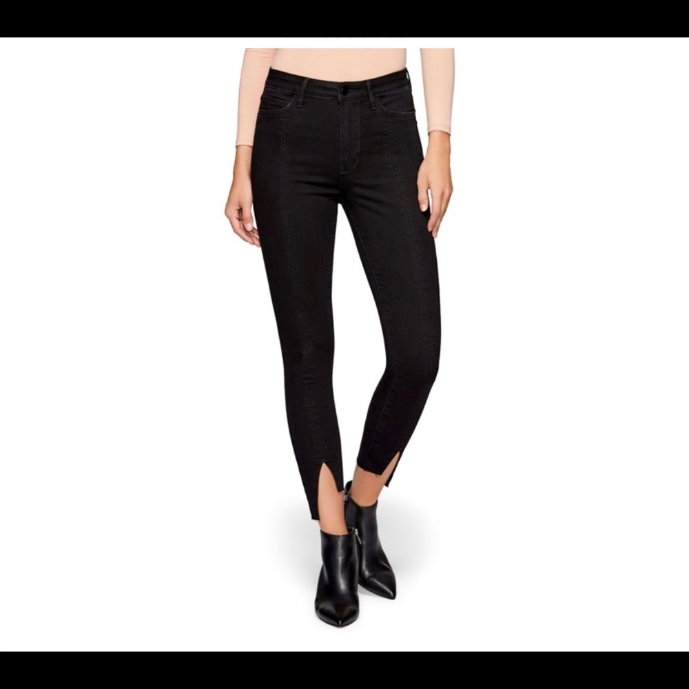 San Edelman High Rise Stiletto black jeans.